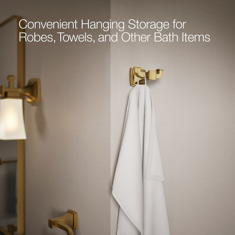 Wall Mounted Robe Hook, Gold