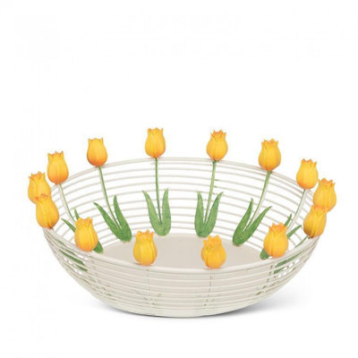 Tulip Edged Decorative Wire Bowl