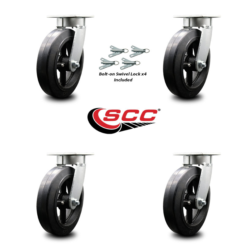 Rubber on Steel Caster