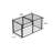 Shift 48" Heavy-Duty Dog Crate with Secure Top Cover and Modular Design