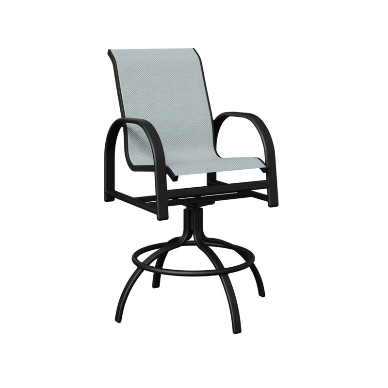 Chaise berçante pivotante Berlin Gardens Murphy Slings, Interlock Calypso, Noir mat