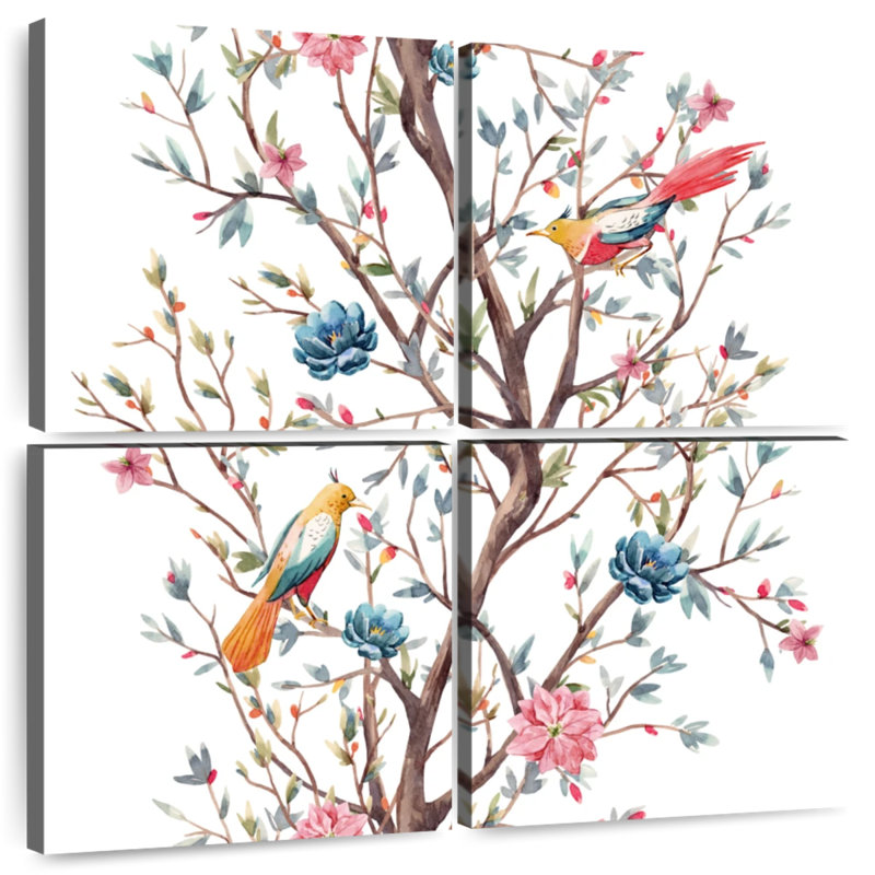 Brampt Birds On Tree, 50" H x 50" W