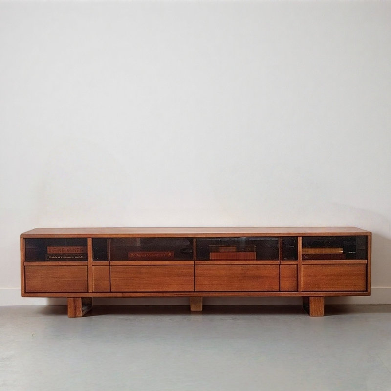 Retro Solid Wood TV Cabinet