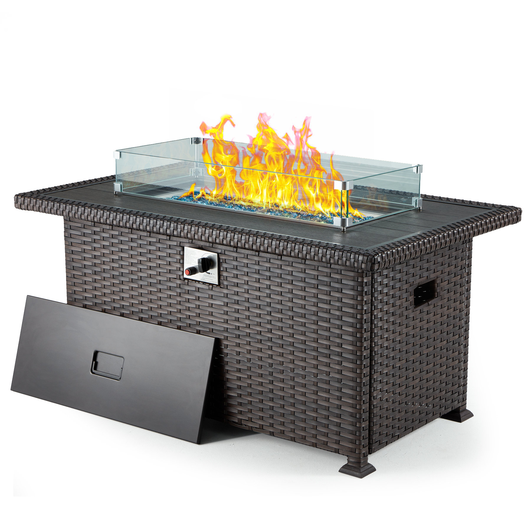 HOMREST Propane Outdoor Fire Pit Table & Reviews | Wayfair