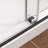 43"-48" W X 76" H Matte Black Reversible Installation Double Bypass Sliding Shower Door Easy Installation Frameless Shower Door,5/16"(8MM) Tempered Glass With Nano Explosion-Proof Film-125316912
