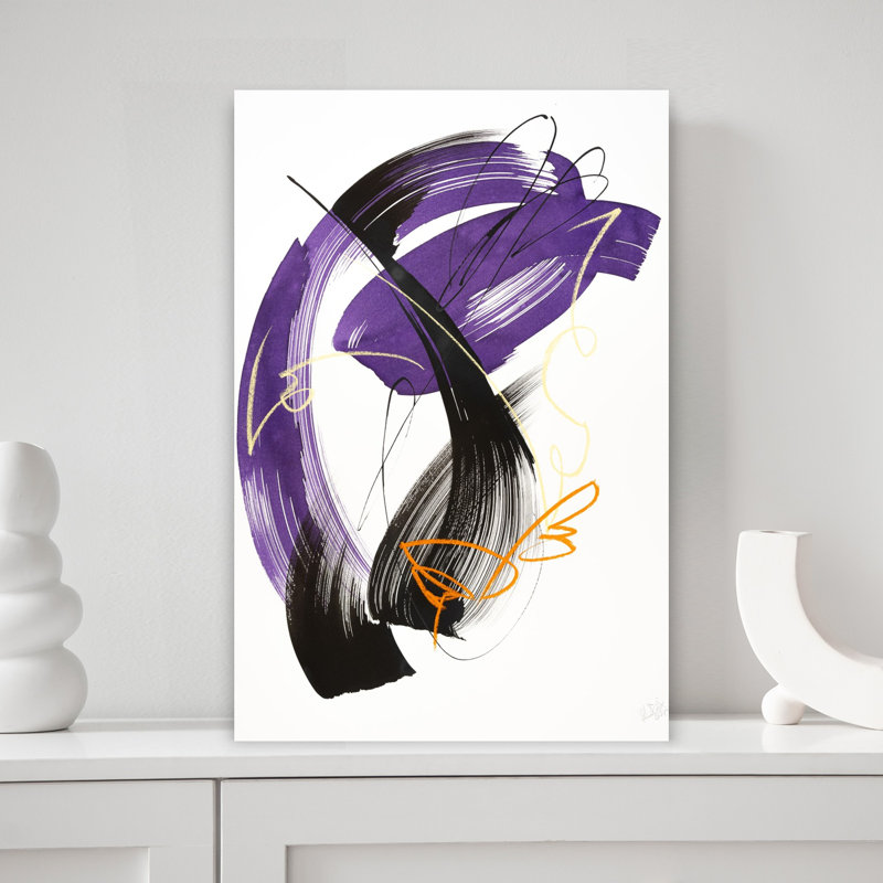 Art contemporain contemporain abstrait, H 18 po x l 12 po