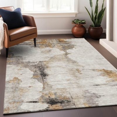 Premium Machine Washable Prisco Beige Rug