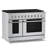 Hauslane 48" Gas Range In Stainless Steel | 8 Burners Up To 20,000 Btus | 6.7 Cu. Ft. Double Convection Oven With 5 Rack Positions | Convertible Ng/Lp | Cool-Touch Triple-Layer Door-120733763