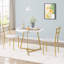 Ensemble de table de salle à manger pour 2 personnes, table de cuisine ronde et chaises pour 2, ensemble de table de salle à manger moderne 3 pièces