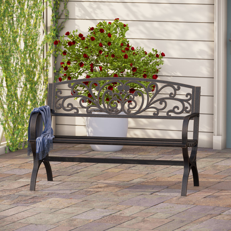 Outdoor Bench, Blackx