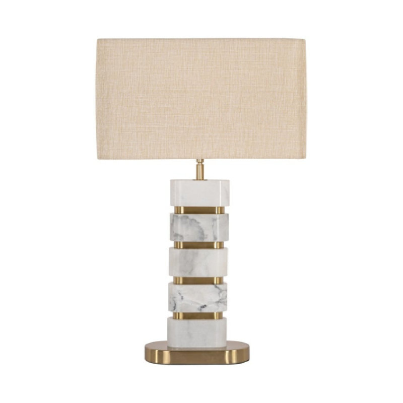 Table Lamp, White/Gold