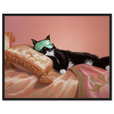 «Ornate Catnap», reproduction d'art sur toile par Art Remedy