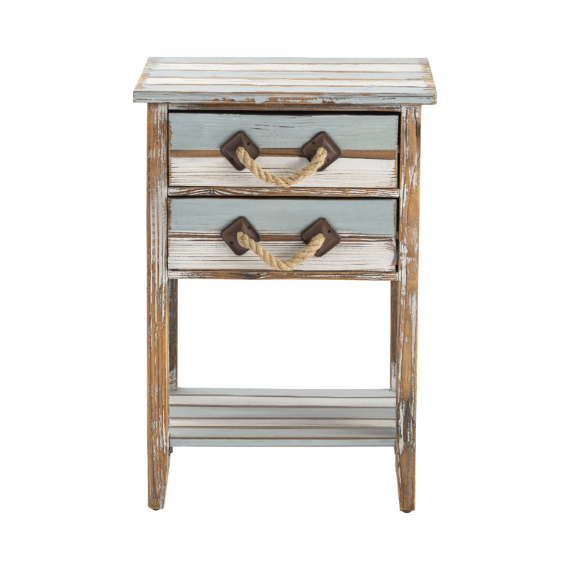 Swiftsure Solid Wood 2 - Drawer End Table