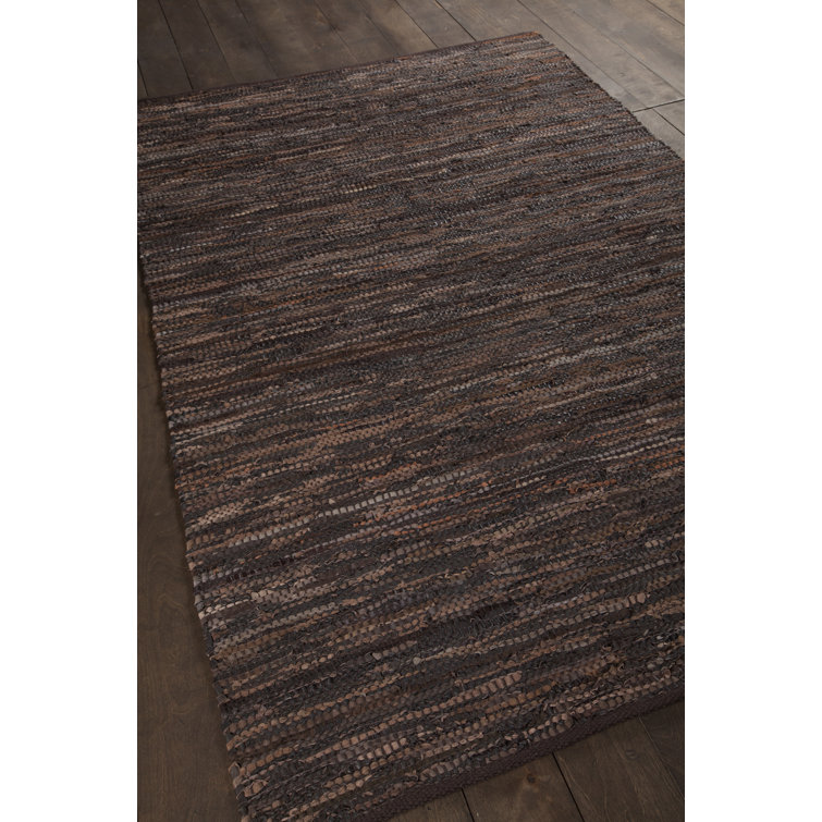 Bardette Faux Leather Indoor Rug