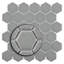 Carreau de mosaïque en porcelaine pour plancher et mur 11-1 / 8 "x 12-5 / 8" Metro Hex-48213203