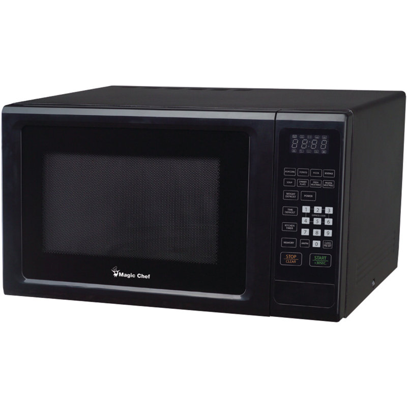 Magic Chef 1000 Watt 1.1 Cubic Feet Microwave w/ Digital Display, Black
