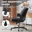 Chaise de bureau moderne à pieds croisés avec accoudoirs réglables et roues pivotantes-303295135