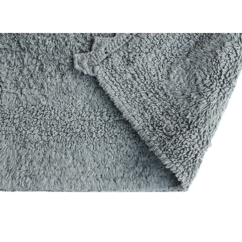 100% Cotton Bath Rug, Gray