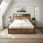 Tryston Lift Up Storage Full Bed Frame & Charging Station, Rustic Brown-79173072-79444706