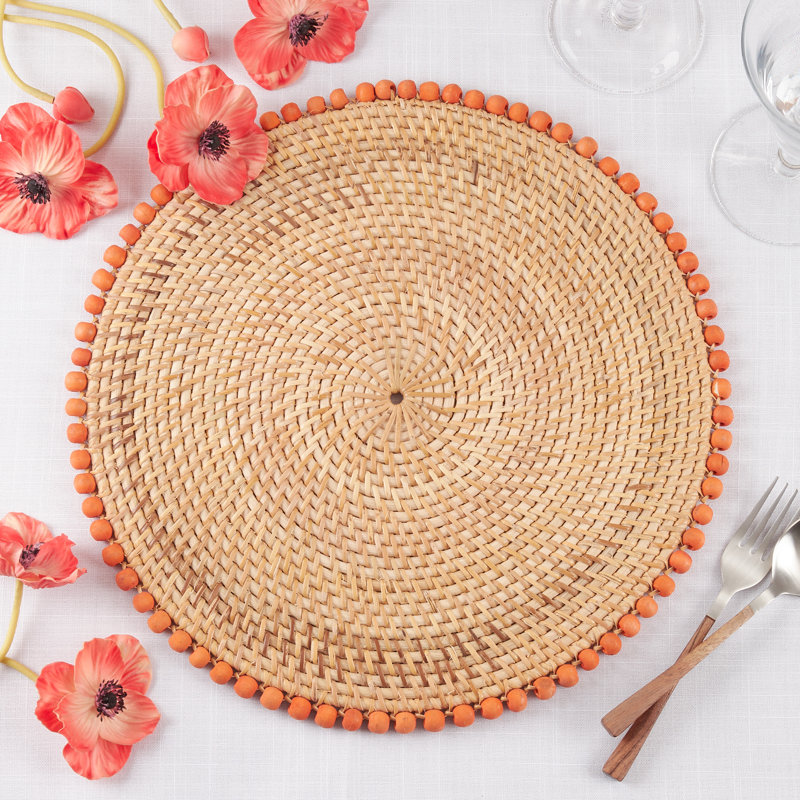 Padang Collection Jute Solid Colour Round Placemat