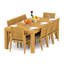 Lagos Outdoor 9 - Piece Teak Dining Set