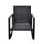 Bistro d'extérieur Modern 3 - chaises berçantes coussinées bleues pour jardin, pelouse, balcon
