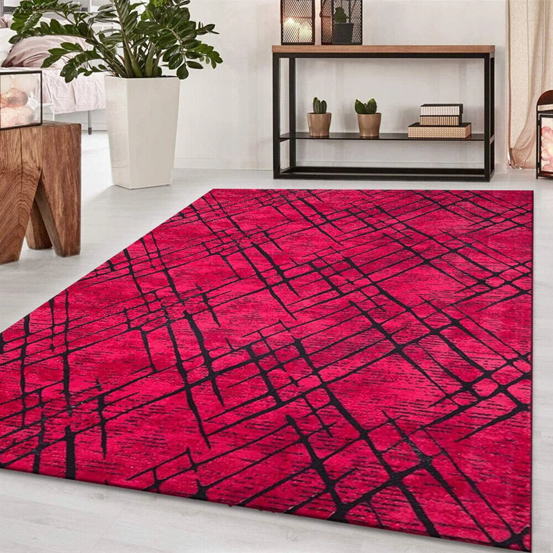 Hourani Abstract Indoor / Outdoor Area Rug, Rectangle 60 x 110cm