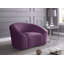 Fauteuil demi-tonneau en velours Alaw-1910994066