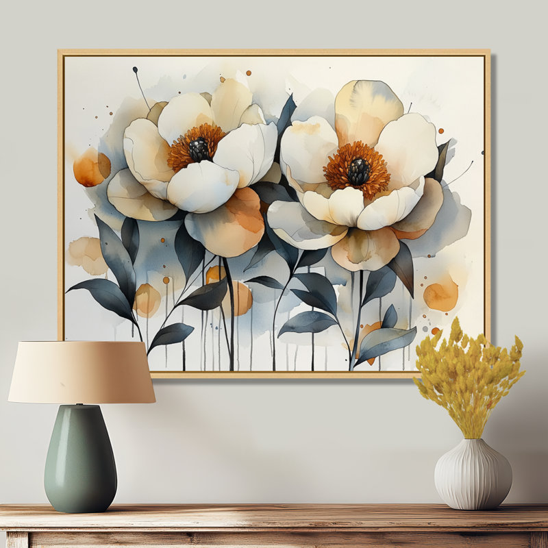 Imaad - Floral Oversized Canvas Prints, H 12 po x l 20 po, Toile tendue, Ne s’applique pas