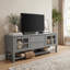 Meuble télé pour téléviseur de 60 po ou moins, centre de divertissement avec 2 tiroirs et rangement-134027174