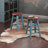 Element 2-pc Dining Stool Set, Rustic Teal & Walnut-48019264