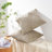 Corduroy Throw Pillow Covers,Soft Corduroy Couch Decorative Pillow Covers Windmill Textured Striped Cushion Cover,Set of 2-112511053-112511063
