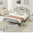 Metal Bed with Headboard and Footboard,No box Spring,Wooden Slat-721613093-721613088