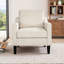 Chaise d'appoint avec accoudoirs en chenille Mid-Century-2122084390
