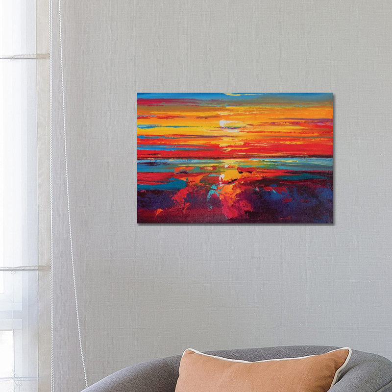 Abstract Seascape XII by Andrej Ostapchuk - Wrapped Canvas Print