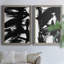 Toile encadrée de qualité supérieure noire prête à accrocher-1084426312-1084426318