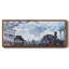 «Saint Lazare station in Paris», arrivée d'un train par Monet - toile encadrée-110639641