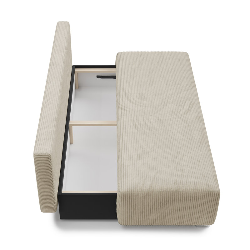Adriyana 3 Seater Sofa Bed, Beige/Grey