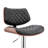 Attie Swivel Adjustable Height Armless Bar Stool with Pedestal Base in Faux Leather and Metal-123457405-123457407