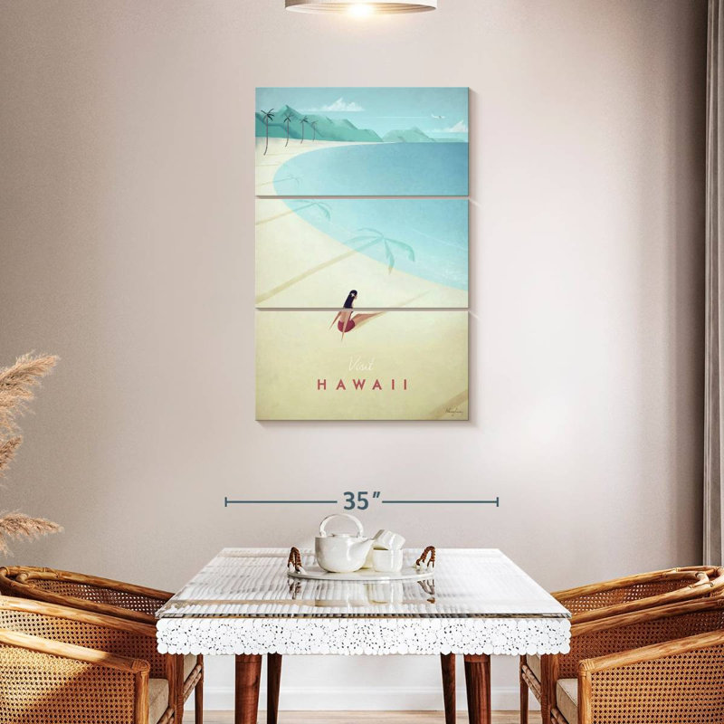 Affiche de voyage rétro Nicci, H 32 po x l 20 po