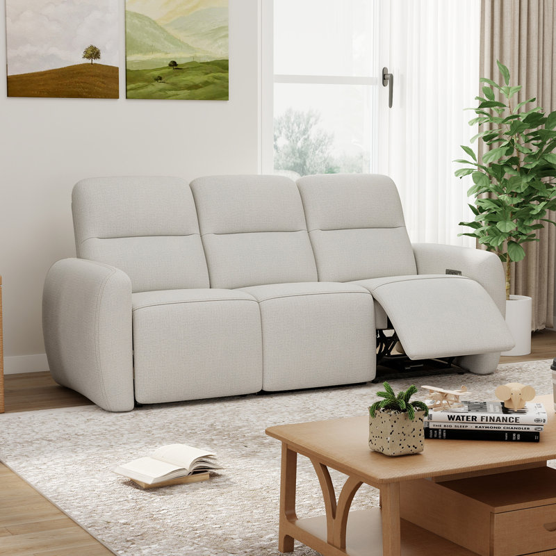 Canapé inclinable 81,8 po de largeur moderne minimaliste avec port USB