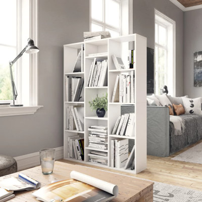 Book Cabinet Room Divider Bookcase for Living Room Engineered Wood