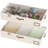 2-Pack Large Foldable Clothes Storage Boxes With Handles And Lids, Beige