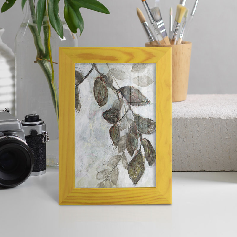 " Dream Branches II ", 8" H x 6" W x 1" D, Sunflower Yellow