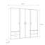 Laur 4 Door Manufactured Wood Wardrobe