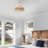 Ellisburg 18.5''W 1-Light Metal and Cane Transitional Pendant