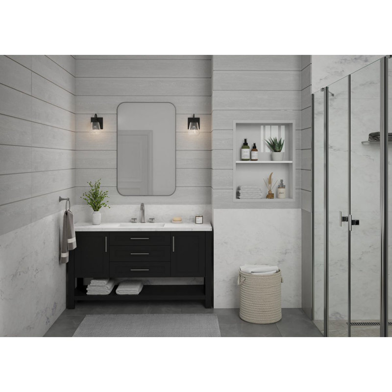 Martenne Dimmable Vanity Light, 1, Matte Black