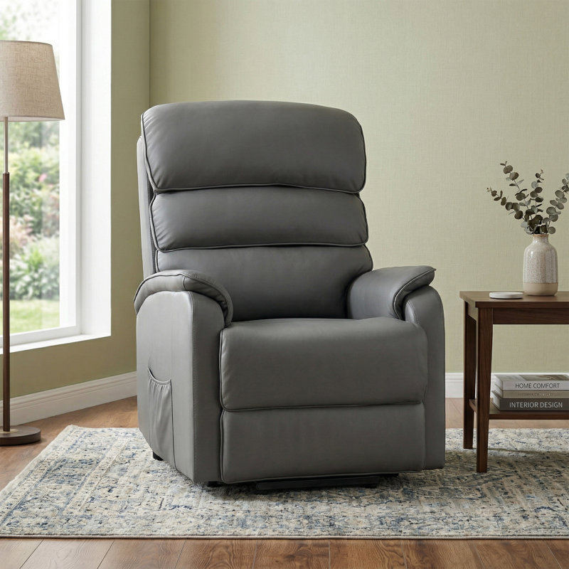 Charlestine 80cm Wide Lift Assist Standard Recliner, Grey
