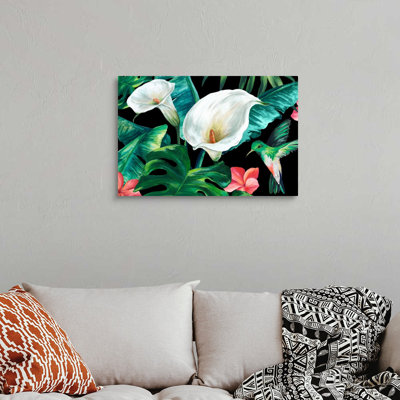 Reproduction d’art sur toile, "Hummingbird Paradise" par Eva watts