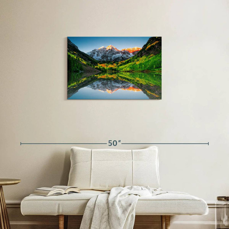 Alvord Maroon Bells Mountain Sunrise, H 20 po x l 30 po